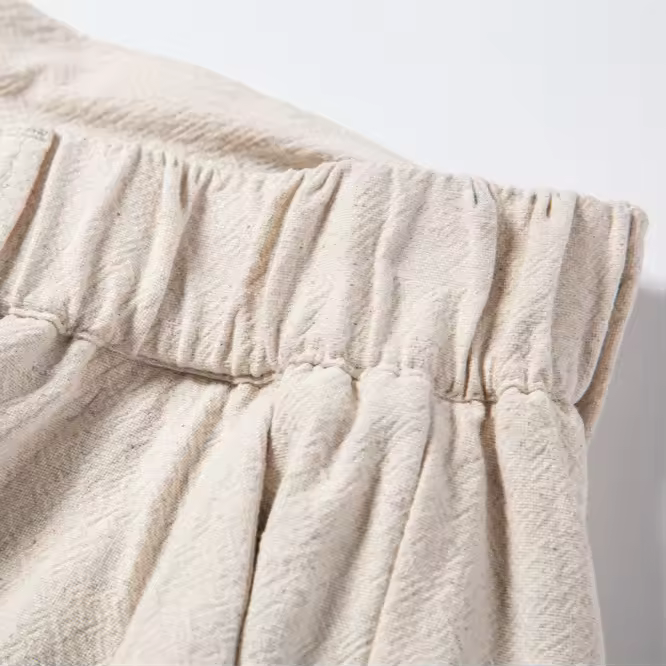 Herren Leinenhose mit geradem Schnitt und lockerem Design