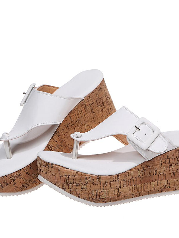 Damen Keilsandalen mit Korksohle