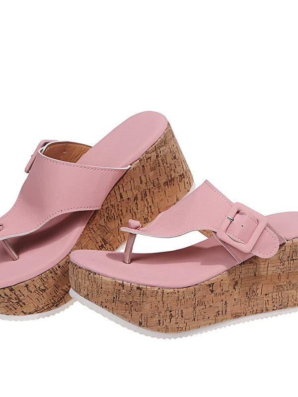 Damen Keilsandalen mit Korksohle