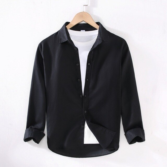 Langarmhemd mit Button-Down-Front für Herren