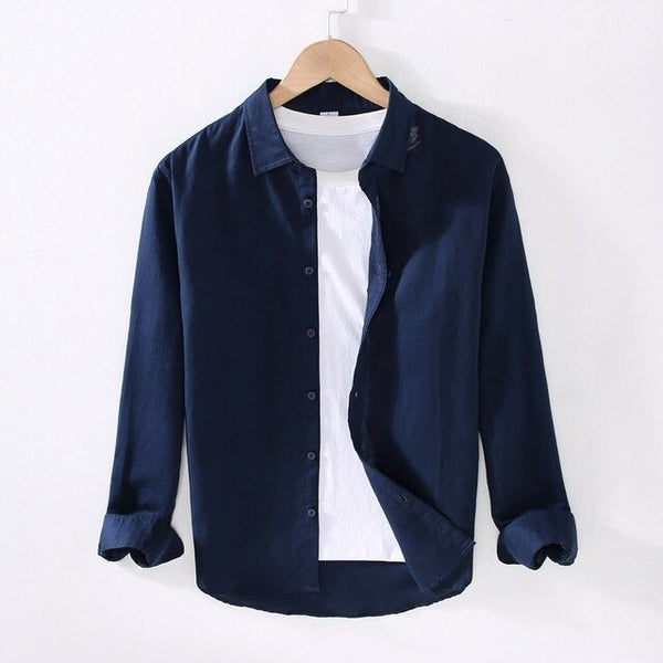 Langarmhemd mit Button-Down-Front für Herren