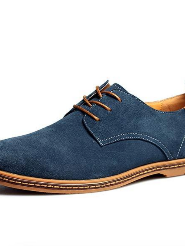 Derby-Schuhe aus Wildleder für Herren mit Schnürung vorne