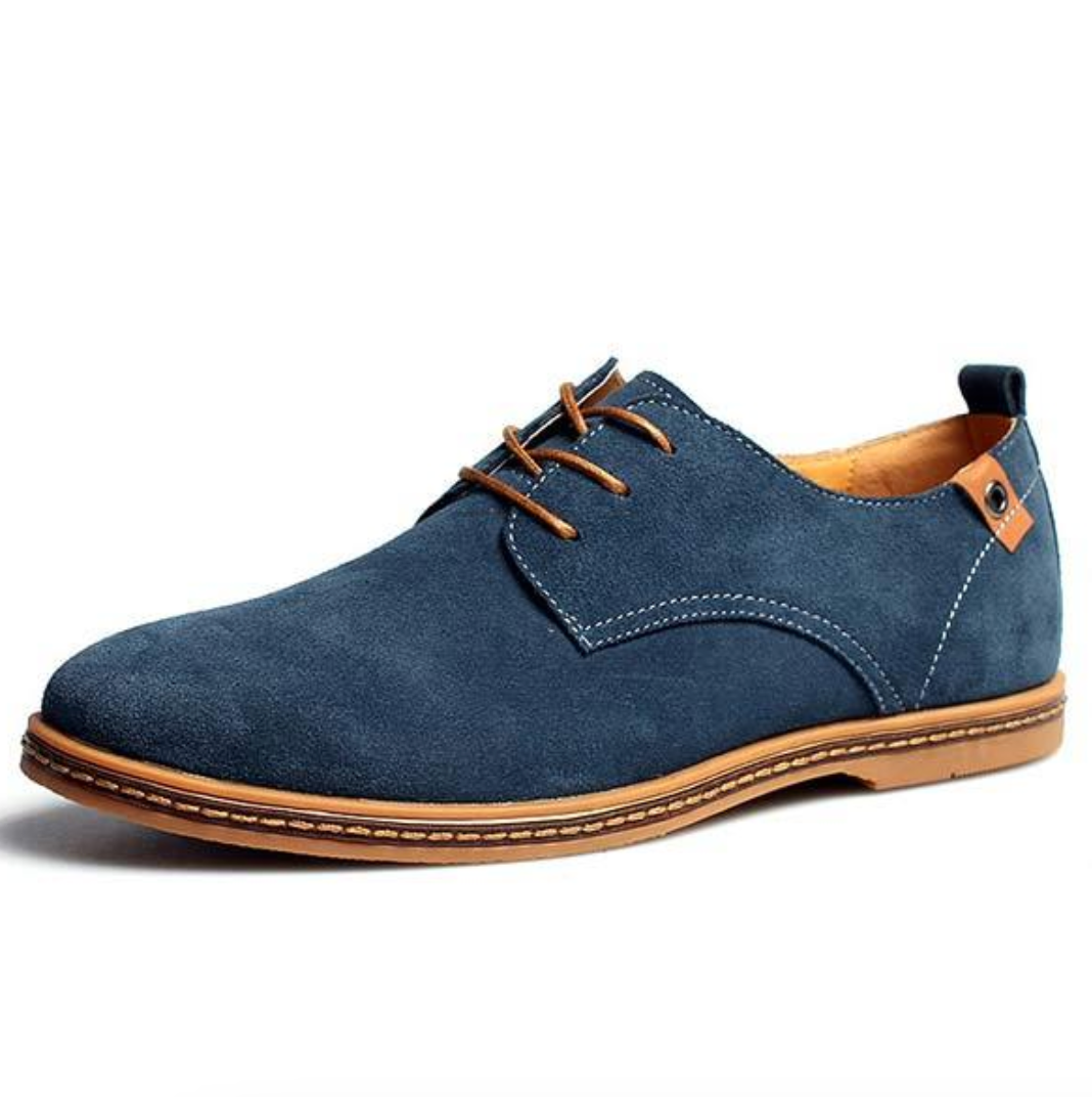 Derby-Schuhe aus Wildleder für Herren mit Schnürung vorne
