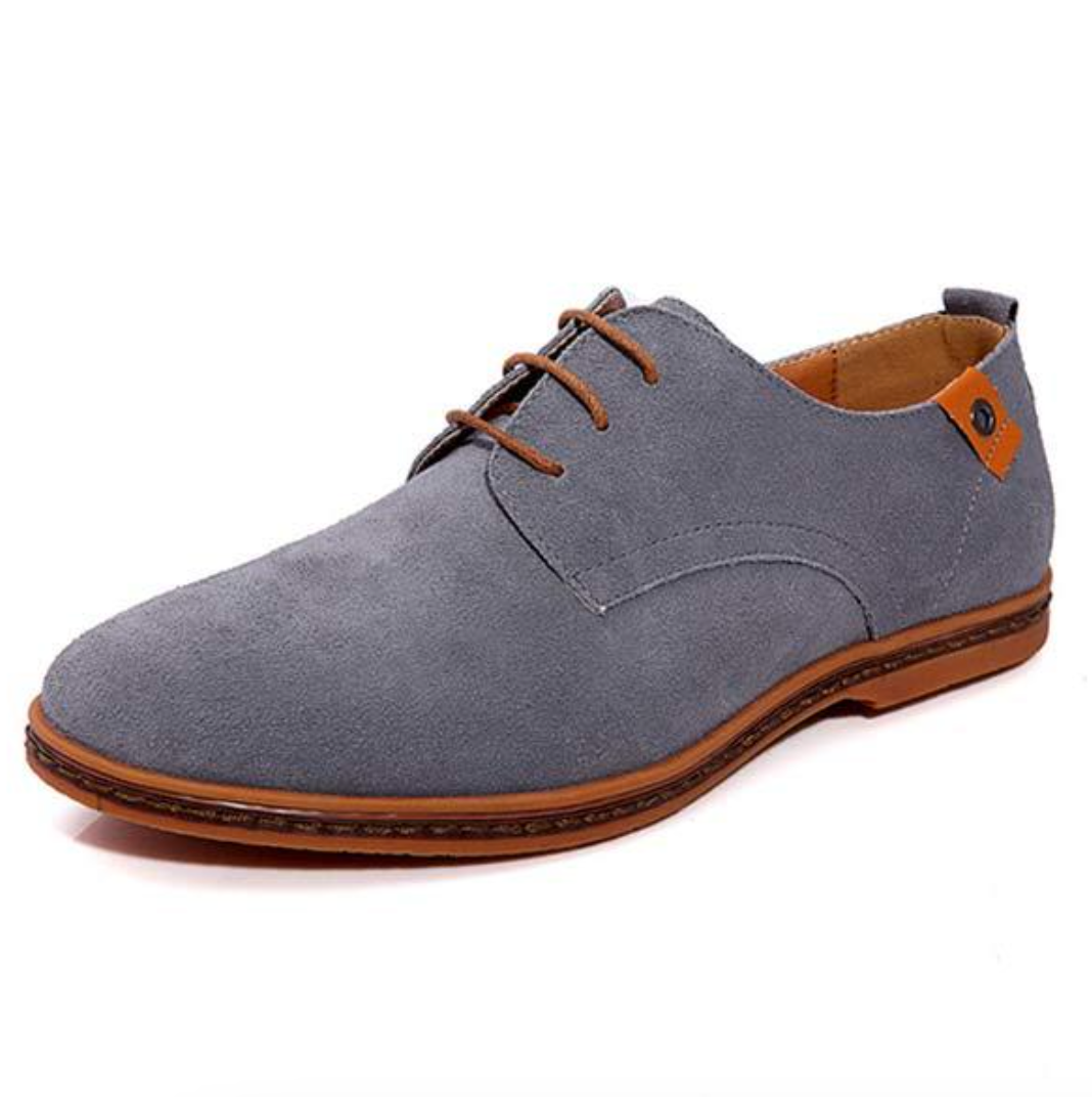 Derby-Schuhe aus Wildleder für Herren mit Schnürung vorne