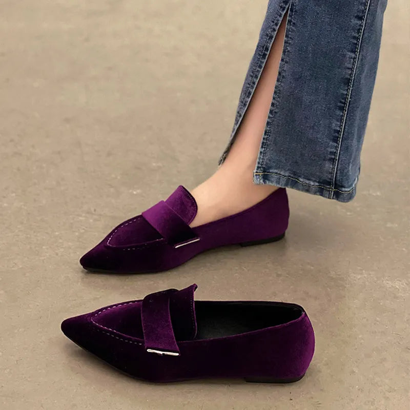 Spitze flache Schuhe für Damen